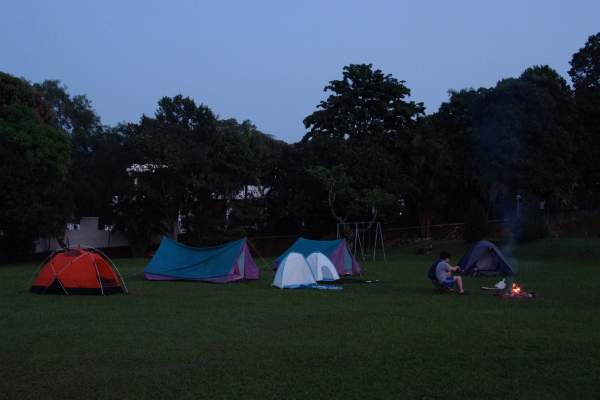 CAmp site in the morning