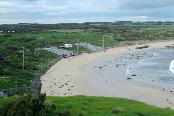 Beach where we watch the penguins come on land to nest