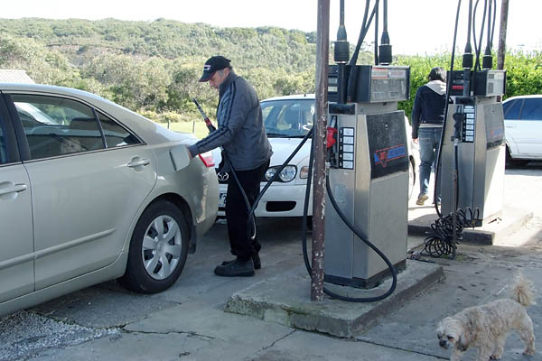 Refilling at Port Campbell