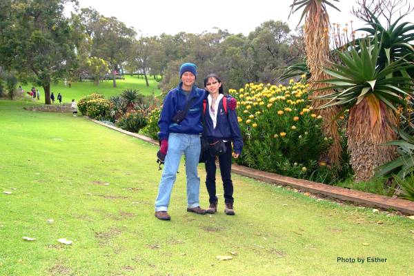 A photo of YowCH and Grace by Esther at King's Park