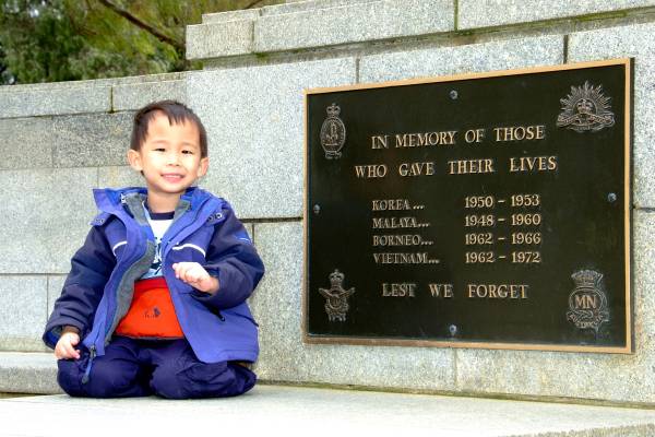 David at the War Memorial